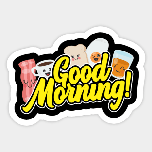 Good Morning Breakfast Sticker